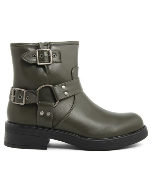 Groene laarzen Clarisse
