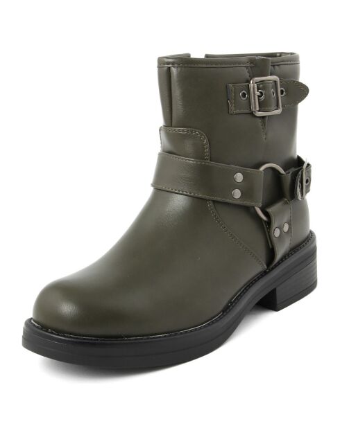 Groene laarzen Clarisse