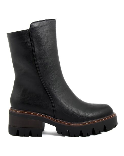 Boots Charlotte noires - Talon 6.5 cm