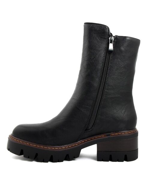 Boots Charlotte noires - Talon 6.5 cm