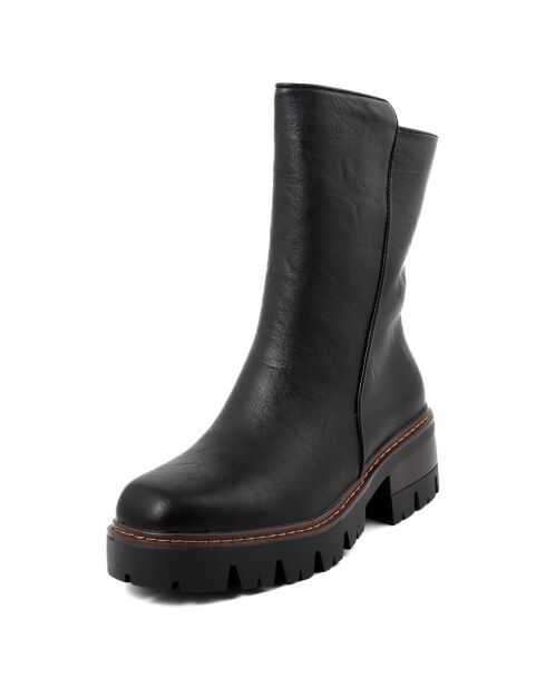 Boots Charlotte noires - Talon 6.5 cm