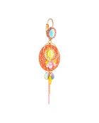Boucles d'oreilles Linda doré/orange