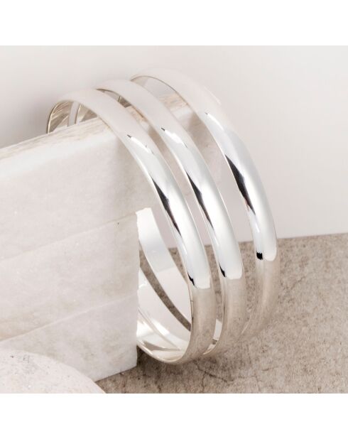 3 Joncs Lovely argentés