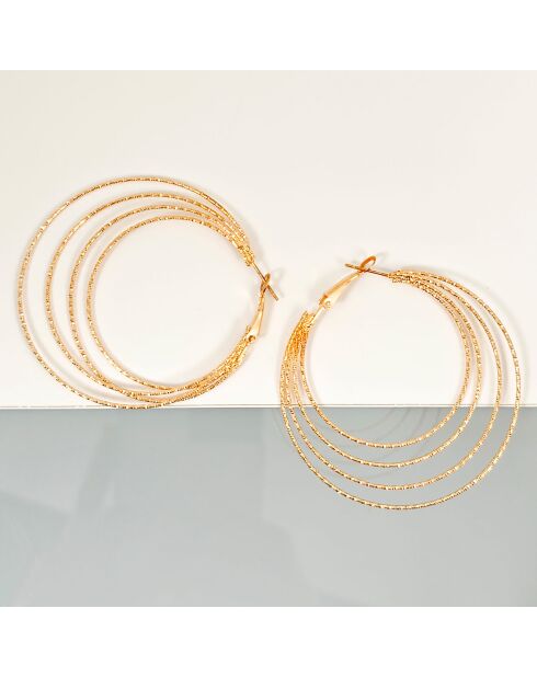Boucles d'oreilles Eosol dorées