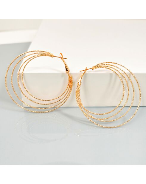 Boucles d'oreilles Eosol dorées