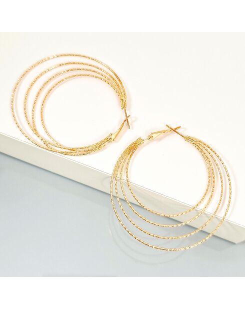 Boucles d'oreilles Eosol dorées