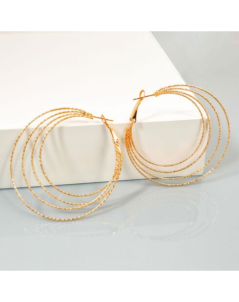 Boucles d'oreilles Eosol dorées