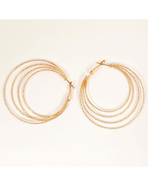 Boucles d'oreilles Eosol dorées
