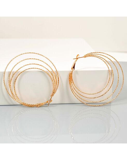 Boucles d'oreilles Eosol dorées