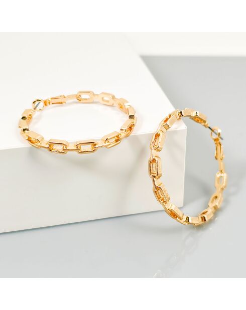 Boucles d'oreilles Linksor dorées