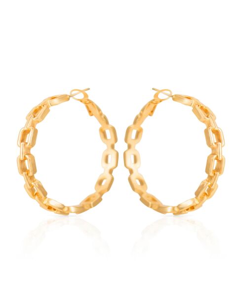 Boucles d'oreilles Linksor dorées