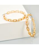 Boucles d'oreilles Linksor dorées