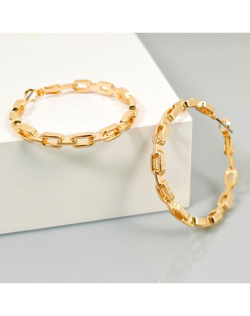 Boucles d'oreilles Linksor dorées