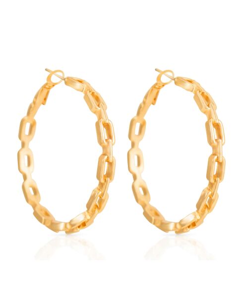 Boucles d'oreilles Linksor dorées