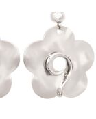 Boucles d'oreilles Florusa argentées