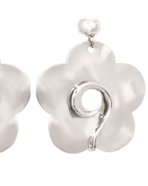 Boucles d'oreilles Florusa argentées