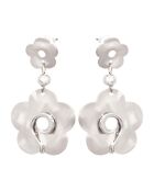 Boucles d'oreilles Florusa argentées