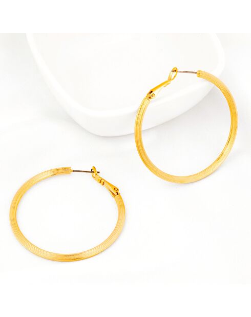 Boucles d'oreilles Eolus dorées
