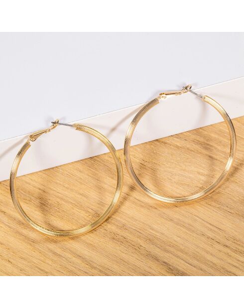 Boucles d'oreilles Eolus dorées