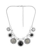Collier Sevea argenté/noir