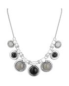 Collier Sevea argenté/noir