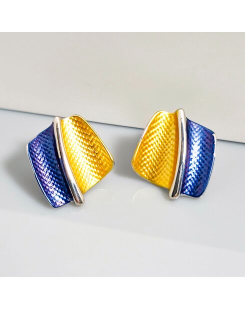 Boucles d'oreilles Los Rios argenté/multicolore
