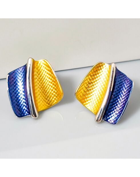 Boucles d'oreilles Los Rios argenté/multicolore