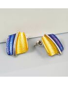 Boucles d'oreilles Los Rios argenté/multicolore