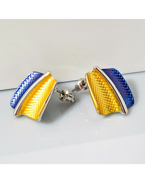 Zilver/veelkleurige oorbellen van Los Rios