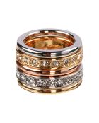 Bague Cinquecio argenté/doré/rosé