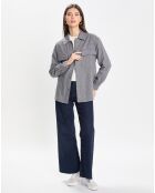 Chemise en Laine mélangée Landers Flannel gris foncé