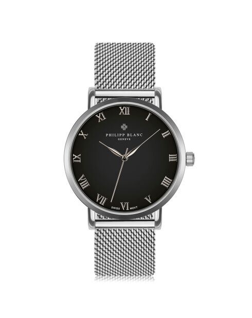 Montre Mixte en Acier Bern argentée