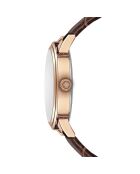 Orologio Geneva in pelle mista marrone