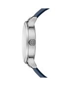 Montre Mixte en Cuir Lugano bleu foncé
