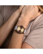 Montre Mixte en Cuir Lugano blanche