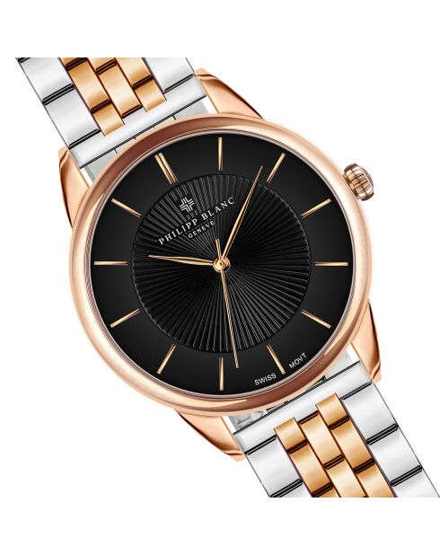 Montreux horloge van roségoud/zilver gemengd staal