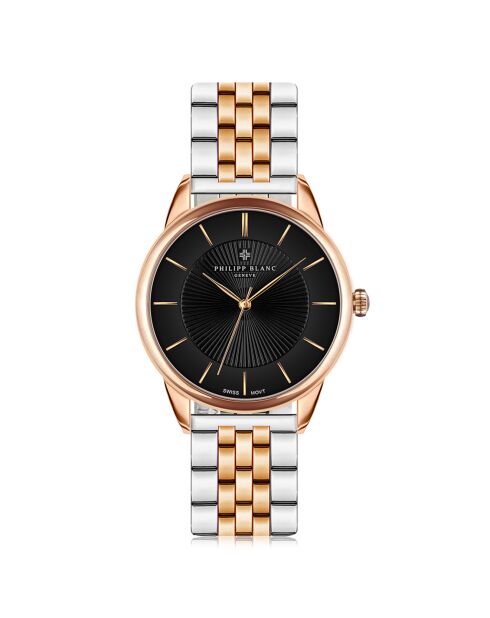 Montreux horloge van roségoud/zilver gemengd staal