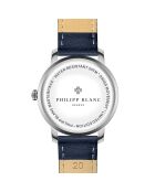 Montre Mixte en Cuir Nyon bleue