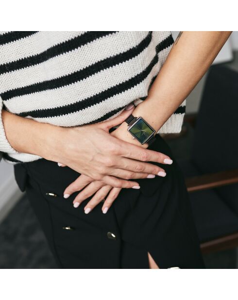 Montre Femme en Acier Morges noire