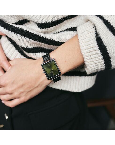 Montre Femme en Acier Morges noire