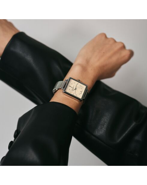 Montre Femme en Acier Sierre argentée