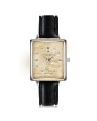 Montre Femme en Cuir Sierre noire