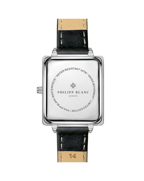 Montre Femme en Cuir Sierre noire