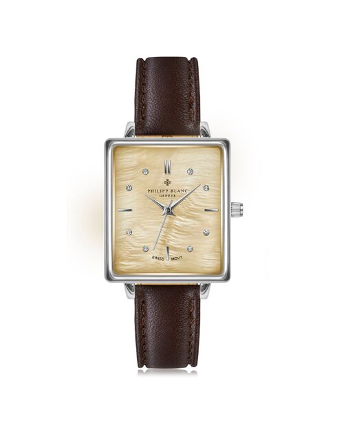 Montre Femme en Cuir Sierre marron