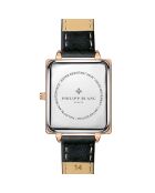 Montre Femme en Cuir Sion noire