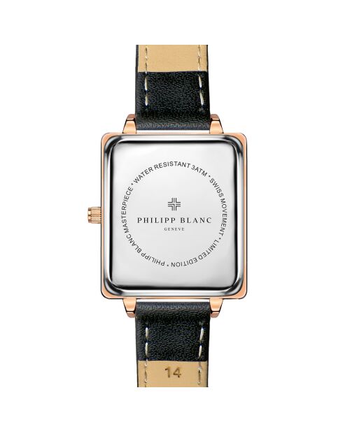 Montre Femme en Cuir Sion noire