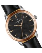 Montre & Bracelet Mixte en Cuir Zurich noirs