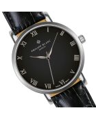 Montre & Bracelet Mixte en Cuir Bern noirs