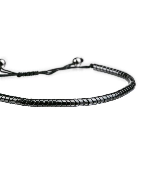 Zwart gemengd horloge en armband van Geneva Steel