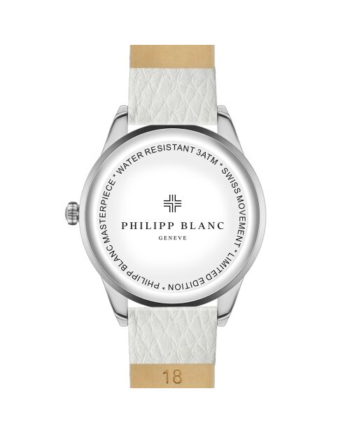 Montre Femme en Cuir Montreux blanche